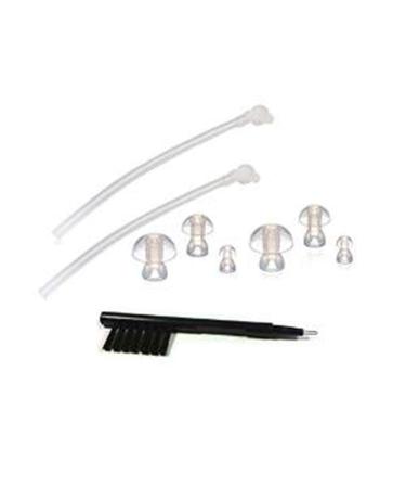 JIAHAO 2 x Sound Tubes + 6 x Ear Plugs/Pieces/Domes + 3in1 Hearing Aids Cleaning Tool