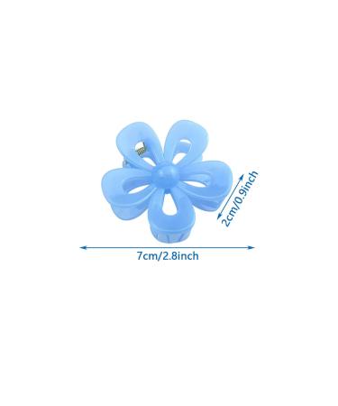 6 Pcs 2.8 Inch Flower Claw Clips for Women - Stylish Hair Accessories - Buy Online on GoSupps.com