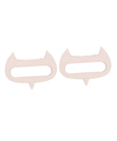 Fomiyes 2st acupuncture massage device Hand massager Brush the scalp massage head tools Handy head massage device Guasha tool made of silicone head massage tools wearable pebbles
