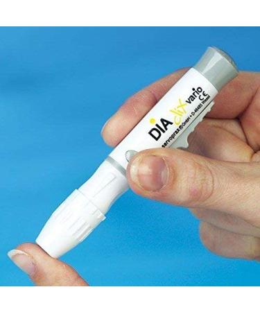 Diaclix Vario Lancing Device - 6 Adjustable Puncture Depths for Blood Sugar Testing | Optimal Blood Sampling for Diabetes Management - Buy Online on GoSupps.com