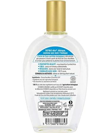 So Bio - Pure Organic Coconut Oil 50 ml - Pack of 3 - Sold as a Set - Buy Online on GoSupps.com