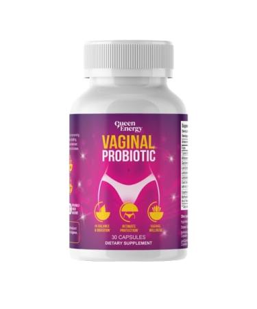 Queen Energy Vaginal Probiotic Supports pH Balance Odor Control & Digestive Health 30 Capsules