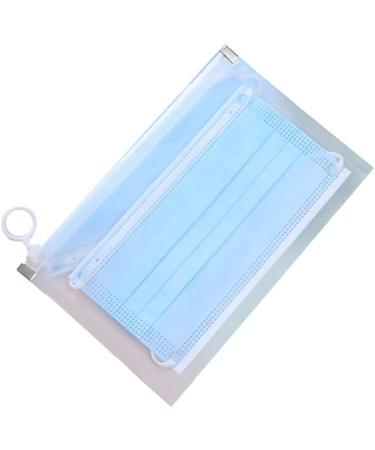Storage Bag for Anti Dust Disposable Face Shield | Portable Waterproof Zipper Pouch for Travel & Office | Colorless - Buy Online on GoSupps.com