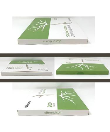 Eco-Friendly Floss Picks 200 Picks Twin Floss Design Double Action Dental Floss Picks Plant Based Adult Floss - Buy Online on GoSupps.com