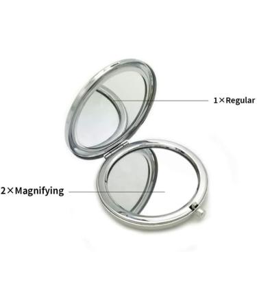 Silver Pocket Mirror for Women - Daughter's Birthday & Graduation Gift from Mom and Dad - Buy Online on GoSupps.com