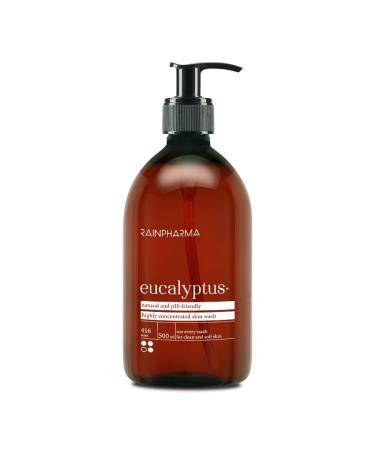 RainPharma Skin Wash Eucalyptus - Skin Care - 500ml - Shower Gel - 1 Pump per Wash