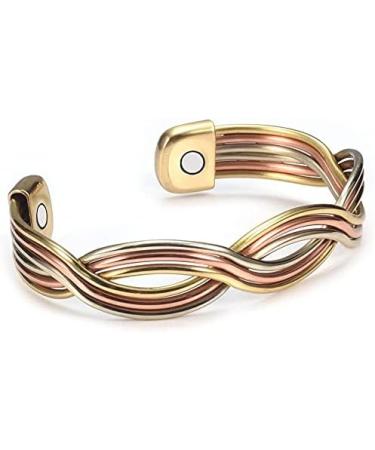 Shop Tri-Color Magnetic Copper Bracelets for Women & Men | Arthritis Relief Gifts for Dads & Husbands - Buy Online on GoSupps.com