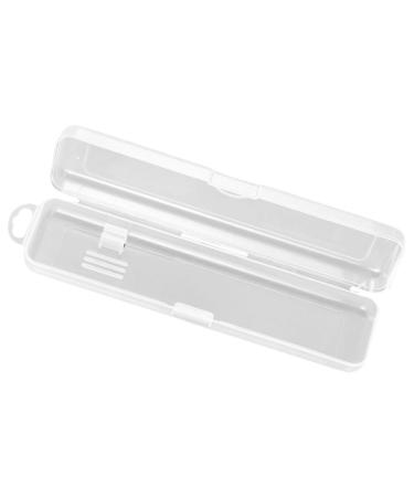 Exceart box Transparent toothbrushes Box travel toothbrush box Transparent toothbrush case Clear toothbrush case case travel toothbrush holder white toothpaste organizer plastic travel