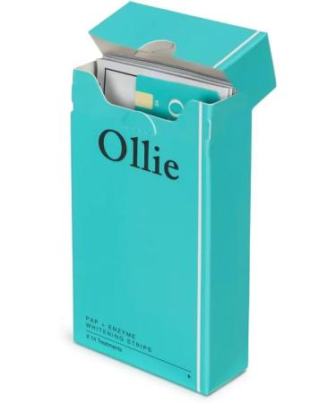 Ollie Enzy Sensitive Teeth whitening Strips (Hydrogen Peroxide-Free) 14 Treatments of Professional Teeth Whitener with Enzyme Whitening Technology ft. Hydroxyapatite Pap & Tannase Enzyme - Buy Online on GoSupps.com