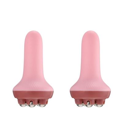 Frcolor Handing tools Face tools 2PCs Roller Massage Leg Handbuch Muscle Roller Point Roller Roller F E Massage Back Face Massage Cyclists 14.5x7.5CMX2PCS Pinkx2PCs