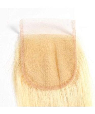 SeraphicWig 20" Swiss Lace Top Closure 4"x4" Silky Straight Brazilian Virgin Human Hair Lace Closure With Baby Hair Honey Blonde Colour #613 Free Part - Buy Online on GoSupps.com