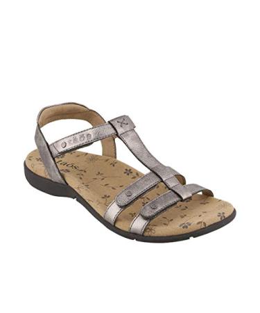 Taos Footwear Women's Trophy 2 Sandal 9 Pewter