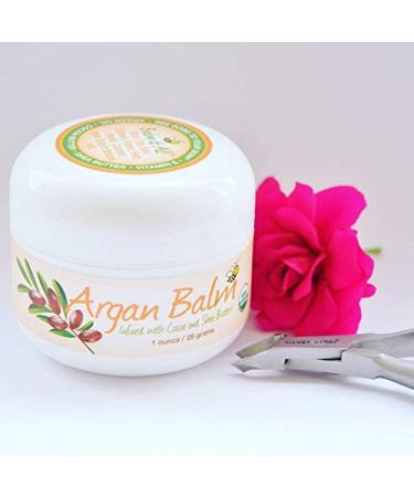 Sierra Bees Argan Balm 1 oz - Nourishing Cocoa & Shea Butter Formula - Buy Online on GoSupps.com