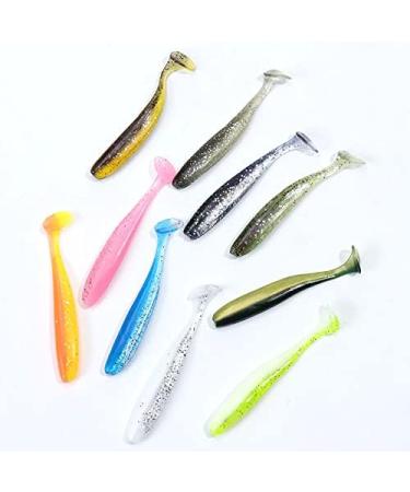 Njord Kalastus Zander Rubber Bait Set | Selectable Sizes 7.5cm 10cm 12cm | Catchy Colors Shad Rubber Fish | 10-Piece Pikeperch Set - Buy Online on GoSupps.com