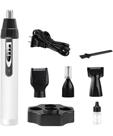 Nose and Ear Hair Trimmer - 4 in 1 Professional Painless Remover for Men & Women | Waterproof Stainless Steel | Mute Motor & Cleaning Brush - Buy Online on GoSupps.com