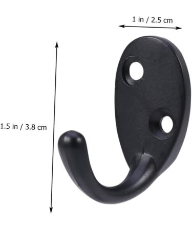 Alipis 15 Pcs Towel Hooks Wall Hanging Hooks Wall Hook Wall-Mounted Hanging Hook Porch Clothes Hook 4.5X4cmx3pcs Blackx3pcs - Buy Online on GoSupps.com