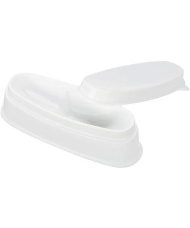 Nail Art Storage Box Portable White Nail Polish Powder Tray Nail Art Mold Nail Container - Buy Online on GoSupps.com