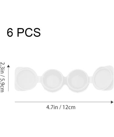 BEMVP Simple Contact Lens Case - 6PC Travel Container for Lenses | Sweet Glasses Box Accessories - Transparent - Buy Online on GoSupps.com