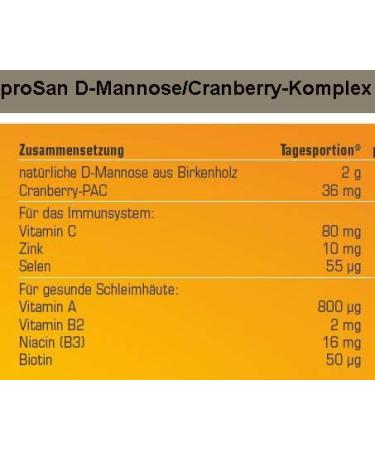 Prosan D-Mannose & Cranberry Complex | 100% Natural D-Mannose Powder & Capsules | Boost Immune System & Bladder Health | 30 Sachets + 30 Capsules - Buy Online on GoSupps.com