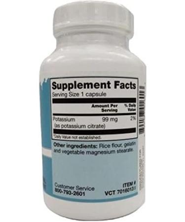 Vitacost Potassium Citrate 99mg - 180 Capsules | Essential Mineral Supplement - Buy Online on GoSupps.com