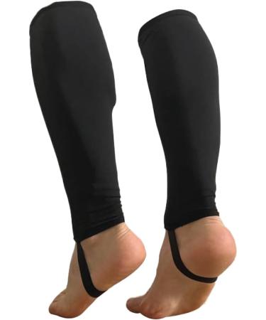 Unisex Calf Compression Sleeves for Running - Footless Compression Socks - 5mm Black - Small/Medium - Top Quality & Comfort - Buy Online on GoSupps.com