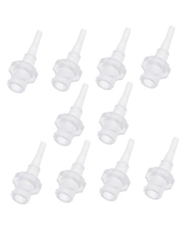 DOITOOL 10pcs Ear Washer Nozzle Spray Bottle Nozzle Ear Cleaning Tool Ear Cleaners Ear Washer Bottle System Ear Cleaning Tools Ear Wax Removal Tool Ear Washer Tips Ear Flusher Tips Pp Set