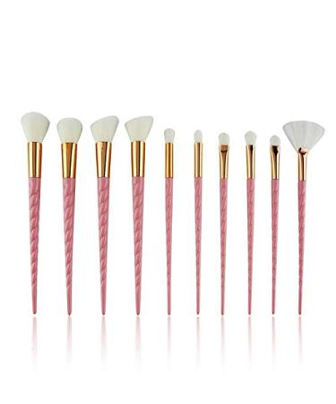 Milopon 10pcs Makeup Brush Set Foundation Eyeshadow Eyebrow Eyeliner & Blush Brushes | Perfect Birthday Gift International Shipping - Buy Online on GoSupps.com