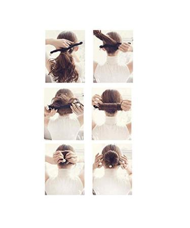 Ericotry 2x Black Pearl Foam Sponge & Twist-Shaper Hair Needle Clip - Ultimate Hair Styling Accessories for Women & Girls - Buy Online on GoSupps.com