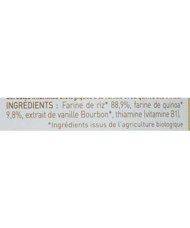 Babybio - Vanilla Cereals with rice wheat oats rye quinoa Organic 220 g - 6+ Months - ORGANIC - Buy Online on GoSupps.com
