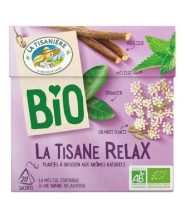 La Tisaniere Tea Bio Infusion Relax x20 sachets