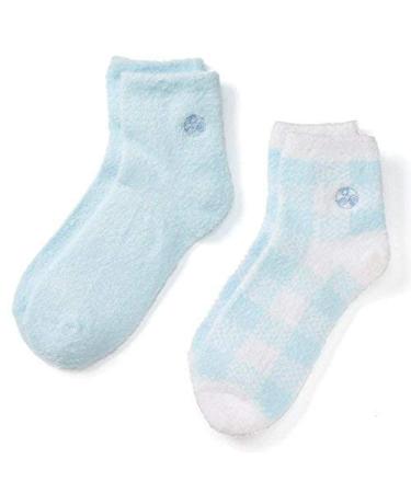 Earth Therapeutics Aloe Vera Socks - Moisturizing Infusion for Dry Feet, Cracked Heels, Calluses & Rough Skin - Blue Plaid Design - Buy Online on GoSupps.com