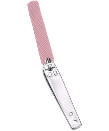 UNbit Nail Clipper Adult Nail Clippers/Pink Silicone Surface Carbon Steel Plating Pink Nail Clippers 8.5 * 1.5cm Pink Silicone Surface Nail Clippers - Buy Online on GoSupps.com