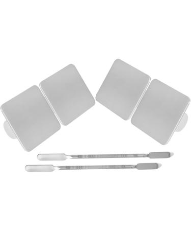 Balacoo 2 Sets Ring Palette Tools - Stainless Steel Makeup Mixing Tray for Foundation & Cosmetic Applications - Buy Online on GoSupps.com