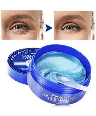 60PCS Blue Eye Mask & Pads for Dark Circles Anti-Aging Collagen Treatment Hyaluronic Moisture Eye Care - Reduces Puffiness & Bags - Buy Online on GoSupps.com