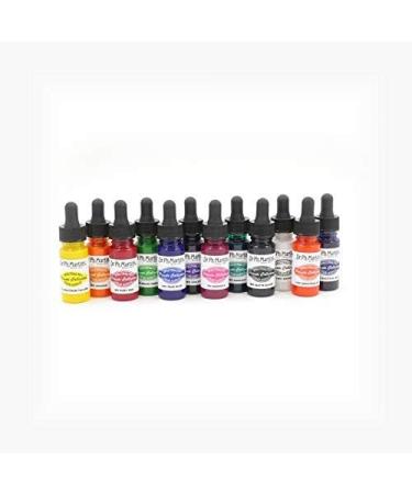 Dr. Ph. Martin's Spectralite Private Collection Liquid Acrylics 0.5 oz Set of 12 (Set 1) - Premium Quality Acrylic Paint Set - Buy Online on GoSupps.com