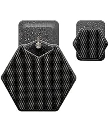 Tooletries - The Ultimate Scrubber Set - with 2X Scrubbers & Holders - Silicone Toiletry Organizer  Shower & Bathroom Accessory - Features Silicone-Grip Technology  Removable & Reusable - Charcoal - Buy Online on GoSupps.com