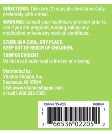 Vitamin Shoppe Red Yeast Rice 120 Capsules - 1200 MG | Cholesterol Support - Buy Online on GoSupps.com