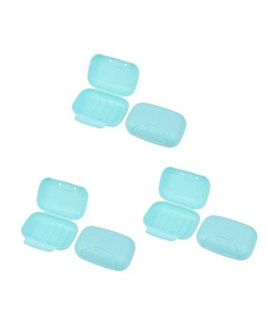 Ciieeo 6 Pcs Soap Dish Soap Holder Soap Case Black Square Soap Case Drain Soap Case for Shower Kitchen Soap Portable Soap Rack Soap Case Metal Soap Basket Travel Take a Bath Soap Box