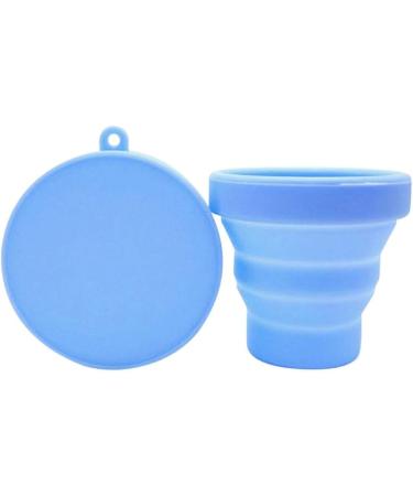 Luckystar4you Reusable Menstrual Cup - Eco-Friendly Silicone with Foldable Sterilization Shell for Women & Girls - Blue Edition - Buy Online on GoSupps.com
