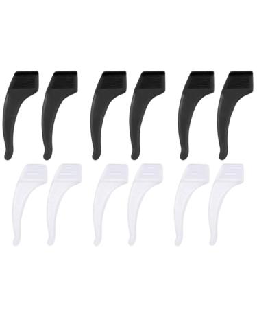 JTKREW 6 Pairs Anti-Slip Glasses Temples - Soft Ear Hooks for Glasses with Silicone Frame Holder