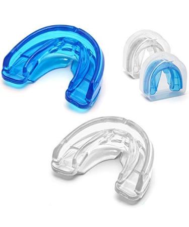 Coolrunner Double Braces Mouth Guard Sports Athletic Mouth Guards Youth Mouthguard for Upper and Lower Teeth Protection Required for Youth Teenager and Adults