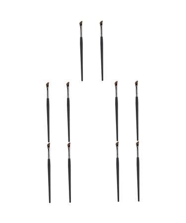 Healeved 10 Pcs Eyebrow Brush Fine Angled Eyeliner Brush Makeup Tool Concealer Brush Makeup Supplies Wood