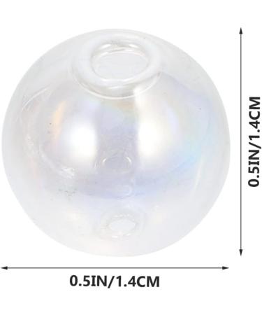 Shop Heallily Mini Glass Ball Bottles - 5 Pack | DIY Jewelry Pendant | 4 Sizes | Transparent 1.4x1.4cm for Earrings & Necklaces - Buy Online on GoSupps.com