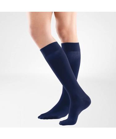 Bauerfeind VenoTrain Look AD Compression Stockings CCL2 XL - Long Marine - Comfortable & Stylish Support for Optimal Circulation - Buy Online on GoSupps.com