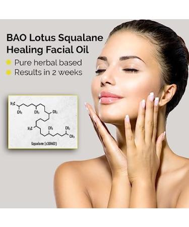 Lotus Squalane Healing Facial Oil - Hydrating & Soothing for All Skin Types (15ML) | Vitamin Rich Moisturizer for Dry Oily & Acne Prone Skin - Buy Online on GoSupps.com
