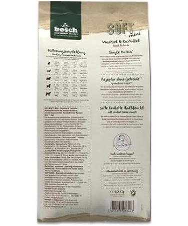 bosch HPC SOFT Mini Quail and Potato - Semi-moist food for adult small breed dogs - Monoprotein - Grain-free - 1 x 2.5 kg - Buy Online on GoSupps.com