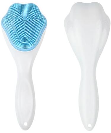 SHANPIN Handheld Silicone Face Scrubber Exfoliator - Soft Facial Cleansing Brush & Blackhead Remover (2 Pcs) - Waterproof Skincare Tool - Buy Online on GoSupps.com