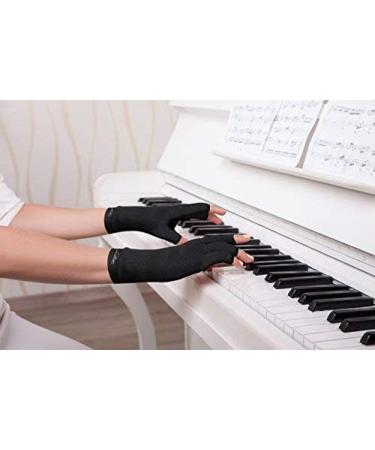 Dr. Arthritis Copper Compression Gloves for Arthritis Pain Relief - Large Black - Buy Online on GoSupps.com