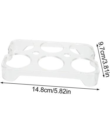 GLEAVI 3pcs Egg Storage Box Eggs Refrigerator Clear Shelves Fridge Egg Holder Display Stand Universal - Buy Online on GoSupps.com