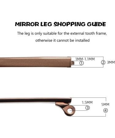 Upkoch Replacement Glasses Legs - High-Quality Sunglasses Bracket & Storage Box for Women | Durable Metal Temple Parts - Buy Online on GoSupps.com